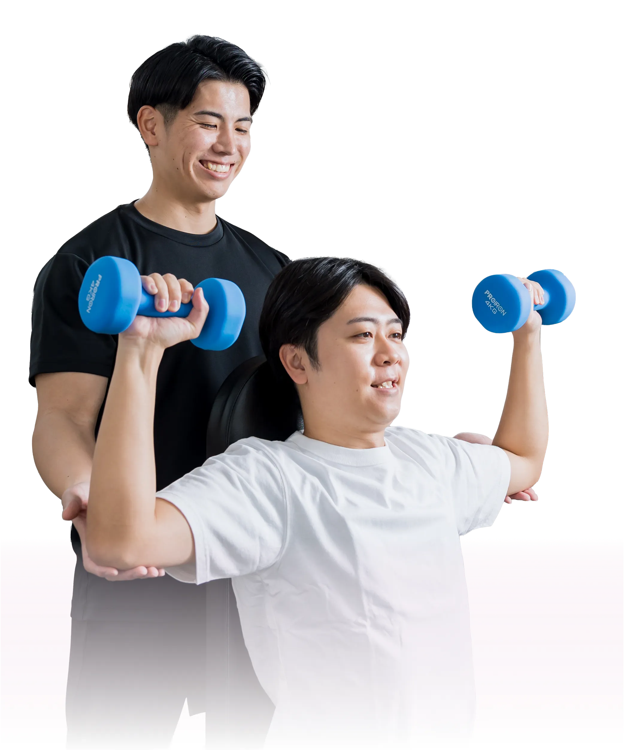 運動している人の写真