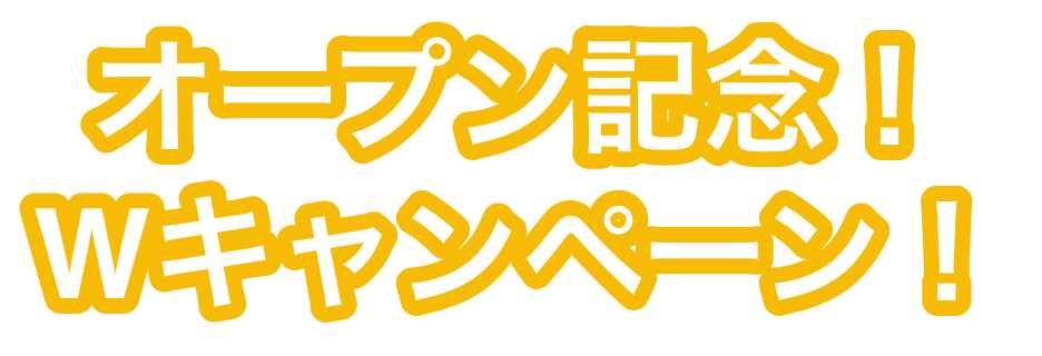 Wキャンペーン中！