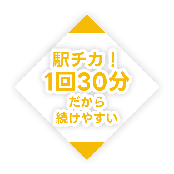 1回30分でもしっかりと体型が変化！