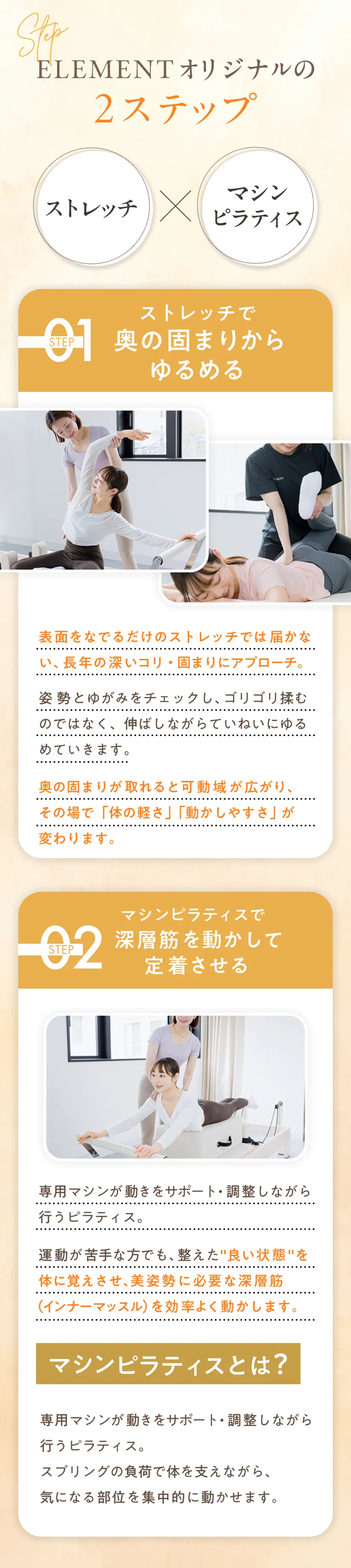 ELEMENTオリジナルの2ステップ