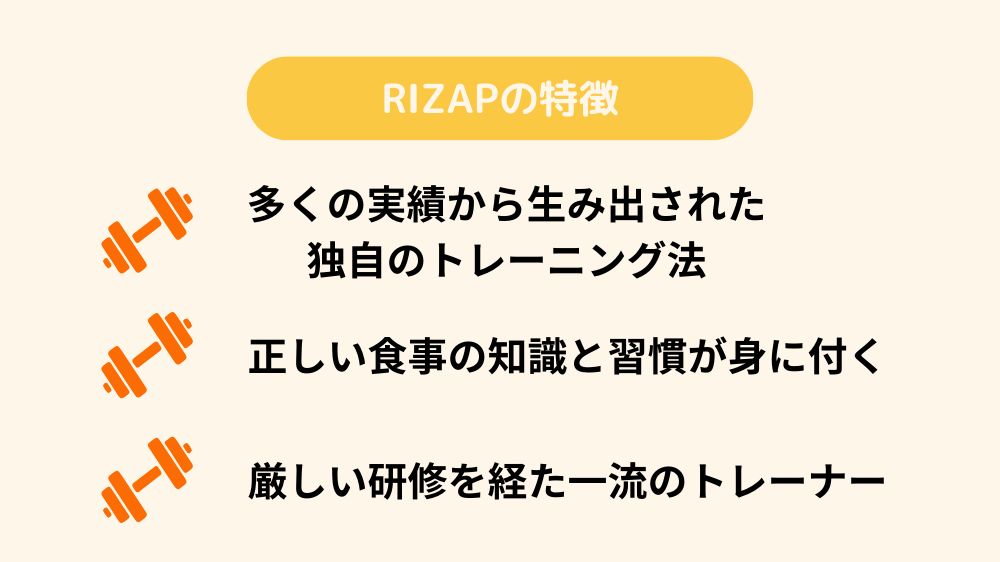 RIZAPの特徴