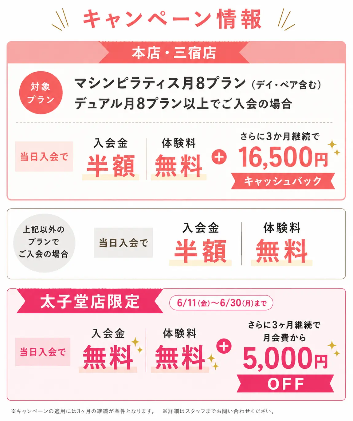 三軒茶屋6月キャンペーン画像